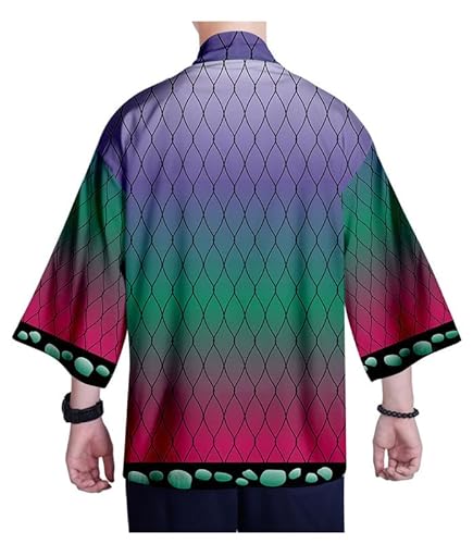 Syqiya Unisex Hinokami Kanae Kocho Kimono Cosplay Kostüm Umhang Mantel Strickjacke Lila Herren Damen L von Syqiya