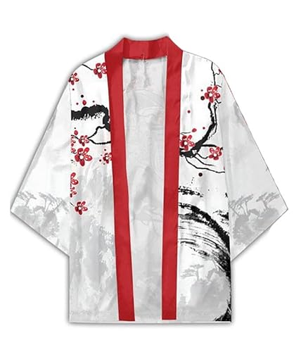 Syqiya Unisex Kimetsu no Yaiba Daki Shiraume Kimono Cosplay Costume Cape Coat Cardigan Cloak Color-18 Herren Damen XS von Syqiya