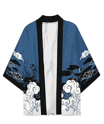 Syqiya Unisex Kimetsu no Yaiba Inosuke Hashibira Kimono Cosplay Costume Cape Coat Cardigan Cloak Color-12 Herren Damen 3XL von Syqiya