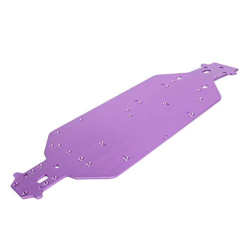 Syrisora Chassis aus Aluminiumlegierung, RC-Fahrgestell, Upgrade-Teile geeignet für HSP 94107 94111 94110 94124 RC Auto (Violett) von Syrisora