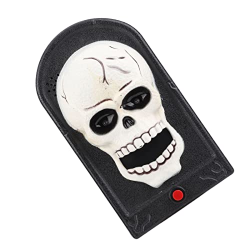 Syrisora DoorBell Halloween Horror Türklingel mit Licht Sound Dekoration Requisite für Bar Spukhaus Escape Room (Schädelform) von Syrisora