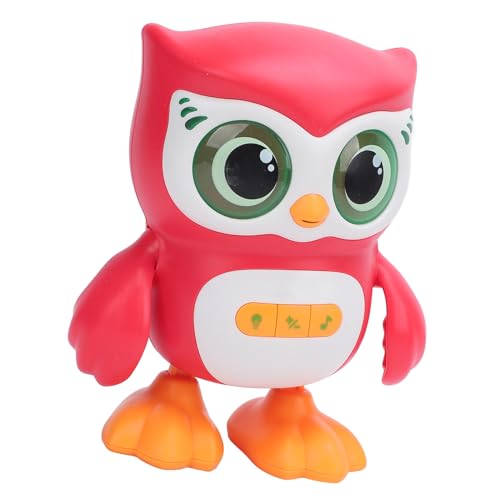 Syrisora Electric Owl Toy, Smart Dancing Singt Niedliches Baby -Owl -Spielzeug für Kleinkinder, Multifunktionales Spielzeug, um die Entwicklung zu Unterstützen (Rot) von Syrisora