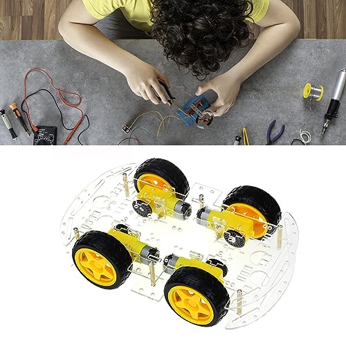 Syrisora Smart Robot Car Kit Acryl Double DIY Smart Robot Car Chassis Kit für Handwerk von Syrisora