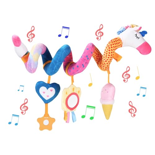 Kinderwagen Spielzeug,Aktivität Hänge Spirale Spielzeug,Baby Activity Spirale Spielzeug,Spirale Autositz-Spielzeug für Kinderbett,Autositz,Babyschale,Neugeborenes Plüsch Reisespielzeug für Baby 0-12 M Kinderwagen Spielzeug,Aktivität Hänge Spirale Spielzeug,Baby Activity Spirale Spielzeug,Spirale Autositz-Spielzeug für Kinderbett,Autositz,Babyschale,Neugeborenes Plüsch Reisespielzeug für Baby 0-12 M von Syvory