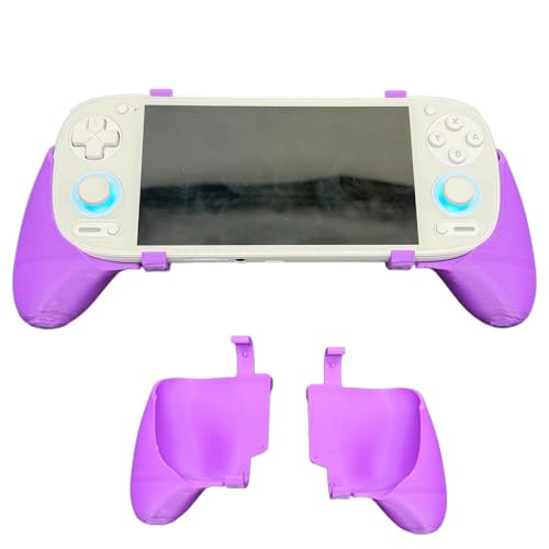 Szaerfa Controller-Griff Schutzhülle für Retroid Pocket 5, Erweiterungsgriff für Spielkonsole, 3D gedrucktes Pocket 5 Spielkonsolenzubehör, ergonomisches Design (Violett) von Szaerfa