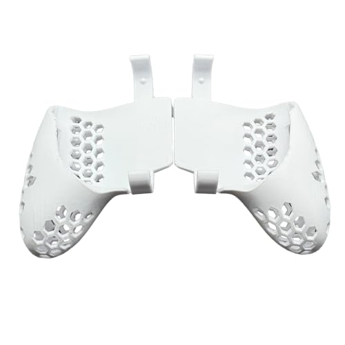 Szaerfa Controller Grip Schutzhülle für Retroid Pocket 5,Erweiterungsgriff für Spielkonsole,3D Gedruckter Controller Grip,Pocket 5 Spielkonsole Zubehör,Ergonomisches Design (Weiß) von Szaerfa