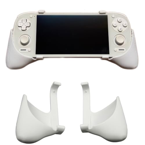 Szaerfa Controller Grip Schutzhülle für Retroid Pocket 5,Spielkonsolen-Erweiterungsgriff, 3D Gedruckter Controller-Griffhalter, Pocket 5 Spielkonsolen-Zubehör, ergonomisches Design (weiß) von Szaerfa