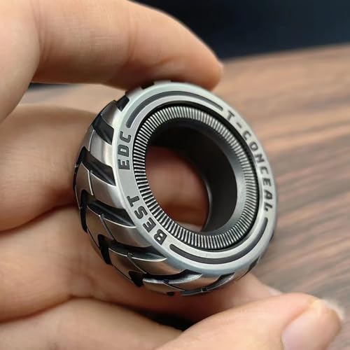 T-Conceal EDC Fidget Sliders Fidget Toys Stressabbau für Erwachsene Magnetisches Metall ADHS Casual Fidget Ringe Haptische Münzblöcke von T-Conceal