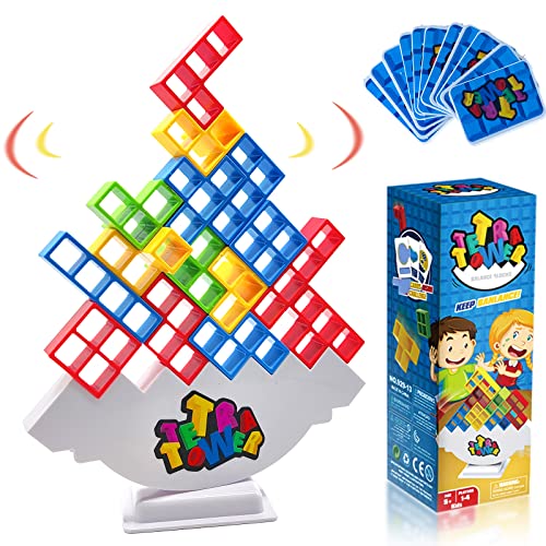 T'PUPU Tetris Tower Spiel,Tetris Balance Spielzeug Tower Game,Kreatives Stapelspiel Spielzeug für Kinder,Stapelturm Spielzeug Geschenke,Stapelblöcke Balancing Spiel für Jungen Mädchen ab Jahre 5+ von T'PUPU