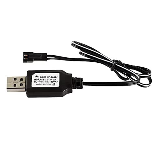 TOOYFUL RC Modell Akku 4,8 MA USB Ladekabel 80 cm Länge Schwarz von TOOYFUL