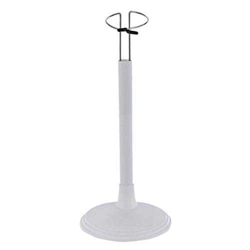 T TOOYFUL Verstellbar Puppenständer Unterstützung für Puppen, Puppen Kleidung Display Stand Modell Halterung, Weiß, 35cm weiß von T TOOYFUL