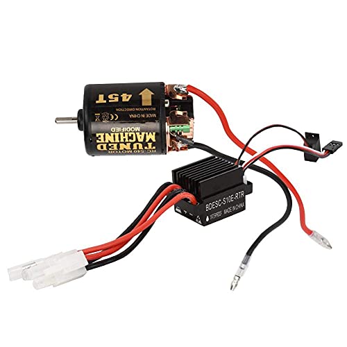 RC Motor, RC Modellauto 540 Bürstenmotor mit 320A Bürste ESC RC Teile Zubehör Universal(45T) von VGEBY