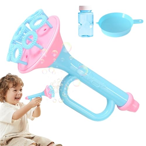 TABSIRAH Bubble Blower - Blower Bubble Maker Zauberstab mit Lösung | Lustiger Sommer Bubble Blower Spielzeug, Trompete Bubble Blower für Kinder Jungen Mädchen von TABSIRAH