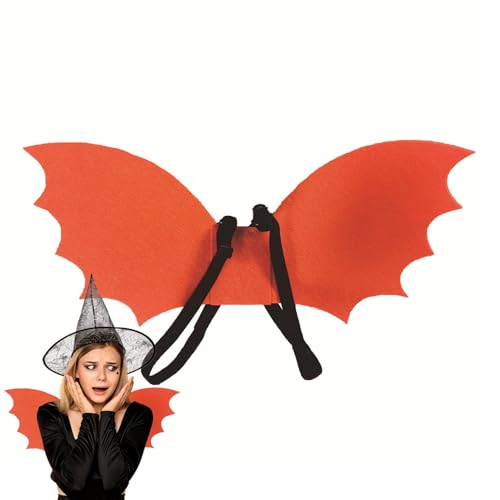 TABSIRAH Fledermaus-Kostüm für Mädchen, mit Gesichtsbedeckung, Halloween-Kostüm, Zubehör, dekoratives Karnevalskostüm, Flügel-Kostüm, leicht, für Maskerade von TABSIRAH