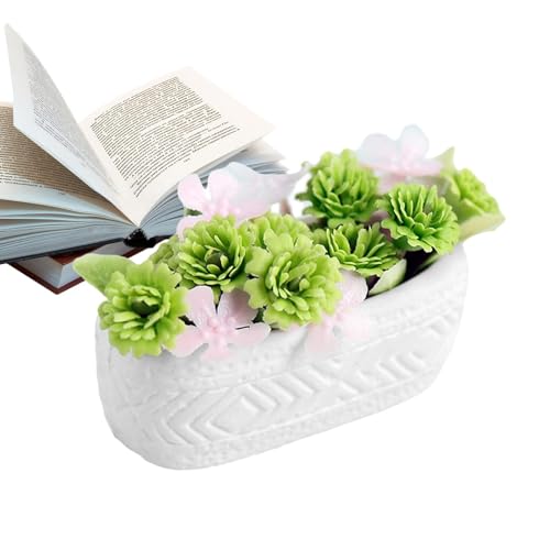 Topfpflanzenmodell | dekorative Pflanzen | Miniatur-Keramik-Puppenhauspflanzen Dekor | Topfpflanzen für Heimdekoration von TABSIRAH