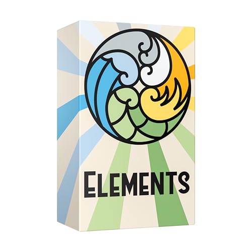 Elements • Spiel für 3-6 Personen • Gesellschaftsspiel für Erwachsene, lustiges Spiel für Erwachsene, Kartenspiel für Erwachsene, Reisespiel für Erwachsene, Spiel ab 10 Jahre • Kartenspiel ab 10 Jahre von TADU
