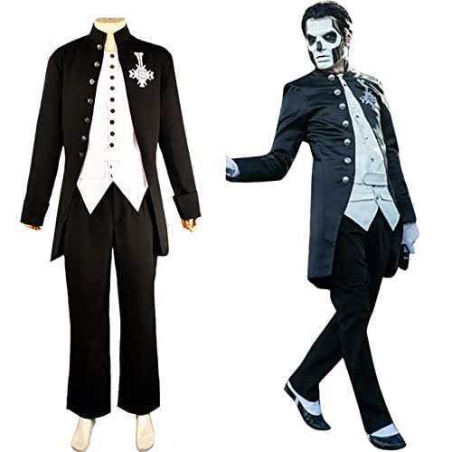 TAIGUJI Halloween Cosplay Kostüm Schwarz Smoking Vampir Cos Vintage Mantel Konzert Lead Sänger Kostüm ( von TAIGUJI