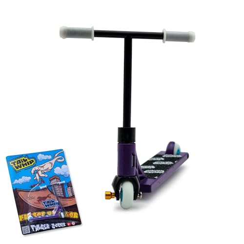 TAIL WHIP Finger Scooter aus Metall für Schwindelerregende Tricks, Mini Roller Spielzeug, das die Handmotorik fördert, Kompatibel mit Finger Tech Skateboard, Finger Skatepark, Fingerbike BMX, MBP von TAIL WHIP