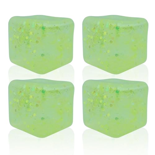 TAIZER 4PCS Stressball Kinder,Stressball Erwachsene Cube Stress Balls Stressabbau Ball Stressbälle Stress Spielzeug Antistressball Anti (grüner) von TAIZER