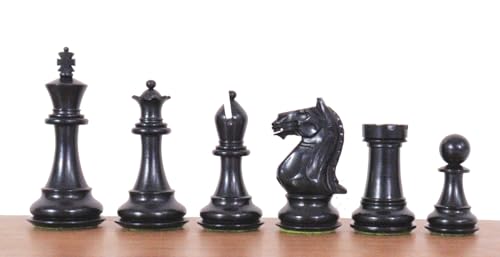 10,2 cm große Schachfiguren aus Holz mit 2 zusätzlichen Königinnen | Einzigartiges Schachset | Taj Chess Store Geschenk für Sie und Ihn von TAJ CHESS STORE