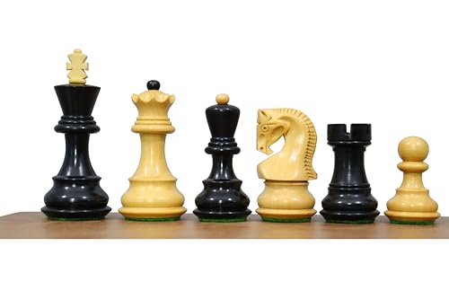 Russisches Schachfiguren-Set aus Zagreb, 7,6 cm, luxuriöses, einzigartiges Schachspiel aus Ebenholz, bestes Geschenk für Sie oder ihn, Schach Moskau von TAJ CHESS STORE