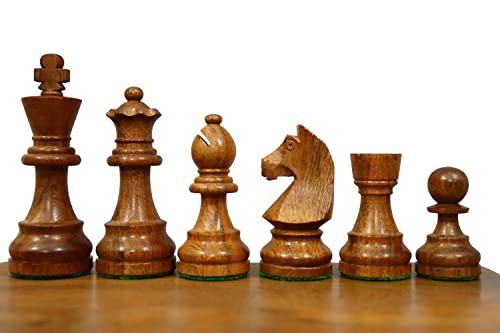 TAJ CHESS STORE Schachfiguren "German Knight" - Handgefertigte Staunton Turnier Schachmänner aus goldenem Palisander - Schach Sammlerwahl | Queen's Gambit - TAJ CHESS STORE TAJ CHESS STORE Schachfiguren "German Knight" - Handgefertigte Staunton Turnier Schachmänner aus goldenem Palisander - Schach Sammlerwahl | Queen's Gambit - TAJ CHESS STORE von TAJ CHESS STORE