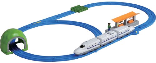 Plarail - Series N700A Shinkansen Basic Set (3-Car + Double Oval Track Set) (Model Train) von TOMY