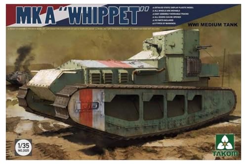 Takom TAK-2025 - Modellbausatz MK A, Whippet WWI Medium Tank von TAKOM