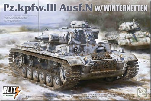 TAKOM TAK8011 Pz.Kpfw. III Ausf. N mit Winterketten Maßstab 1:35 - Blitz by Plastikmodellbau von TAKOM