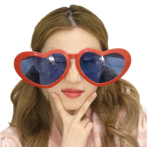 TAKOXIA Sonnenbrille, übertriebene Sonnenbrille für Damen, Partybrille, beliebte Brillen, Foto-Requisiten, Sonnenbrille, Straßen-Schnapp, humorvolle Brille von TAKOXIA