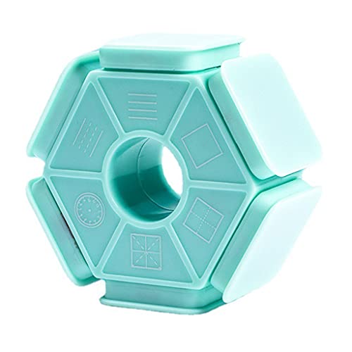 TAKOXIA for Creative Cute Hexagon Stamp Clock rid Horizontal Line Rubebr Seal Stamps Early Childhood Educational Development To von TAKOXIA