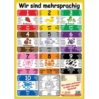 Multilinguales LernPOSTER 'Wir sind mehrsprachig' von TALISA Kinderbuch Verlag