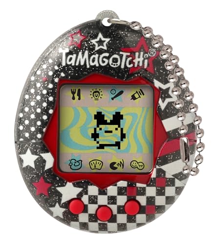 BANDAI Tamagotchi Virtuelles Haustier, Original Rock Glitter, Mehrfarbig 42984, elektronisches Spielzeug für Kinder ab 8 Jahren, kehren Sie Ihr bevorzugtes elektronisches Haustier mit Anderen Designs von TAMAGOTCHI