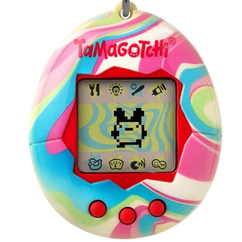 BANDAI-Tamagotchi Virtuelles Haustier, Pastell, Marmor 42973 von TAMAGOTCHI