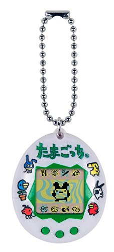 TAMAGOTCHI 42816 Toys Original Japanisches Logo, Pflege, Ernährung – virtuelles Haustier mit Kette zum Spielen unterwegs, Einzeln, M von TAMAGOTCHI