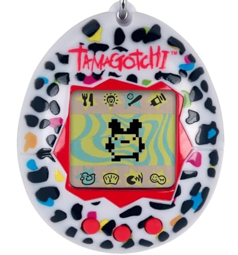 TAMAGOTCHI 42945NBNP Bandai Leoparden-Gehäuse mit Kette - Das Original Virtual-Reality-Haustier, Mehrfarbig von TAMAGOTCHI