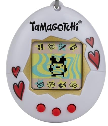 TAMAGOTCHI 42936NBNP Original Hearts, Multicolo-Feed, Care, Nurture-Virtual Pet with Chain for on The go Play, Multicolor von TAMAGOTCHI