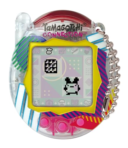 Bandai Tamagotchi Connection Digital Pet Clear Retro Shell | Tamagotchi Virtuelles Haustier Elektronisches Spielzeug mit Infrarot-Verbindung für gemeinsamen Spaß | Kinderspielzeug für Mädchen und von TAMAGOTCHI