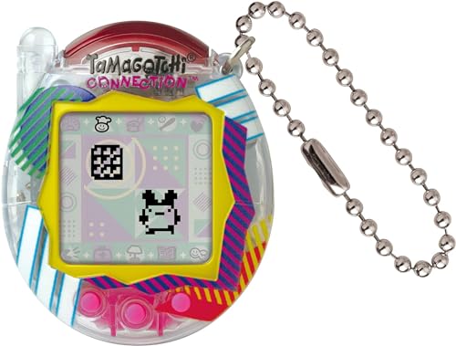 Bandai Tamagotchi Connection Digital Pet Clear Retro Shell | Tamagotchi Virtuelles Haustier Elektronisches Spielzeug mit Infrarot-Verbindung für gemeinsamen Spaß | Kinderspielzeug für Mädchen und von TAMAGOTCHI