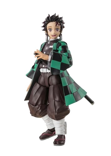 BANDAI SPIRITS Demon Slayer: Kimetsu no Yaiba Figurine S.H. Figuarts Tanjiro Kamado 14 cm von TAMASHII NATIONS