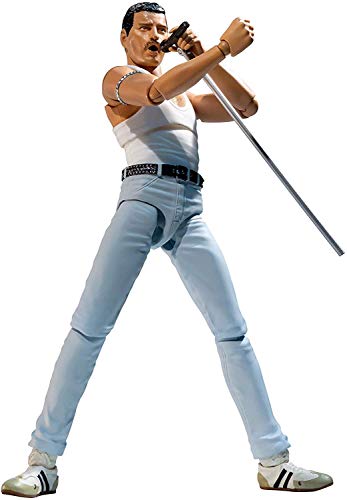 Bandai - Queen Figuren - Freddie Mercury Live Aid Sh Figuarts 15cm - 4573102587275 von TAMASHII NATIONS