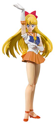 Bandai S.H. Figuarts Sailor Moon Sailor Venus Animation Color Edition Artemis 14cm Action Figur von TAMASHII NATIONS