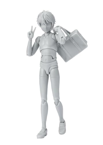 Tamashii Nations – Tamashii – Body-Kun School Life- Edition DX-Set (graue Farbe Ver.), Bandai Spirits S.H.Figuarts Actionfigur von TAMASHII NATIONS