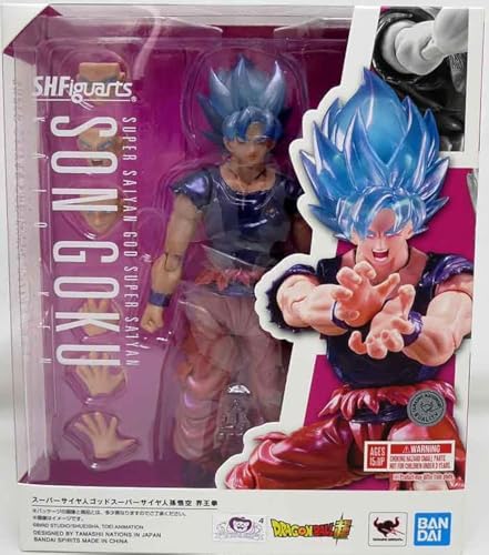 TAMASHII NATIONS Dragonball Super 6 Inch Action Figure S.H. Figuarts Exclusive - Super Saiyan God Son Goku Kaio Ken von TAMASHII NATIONS