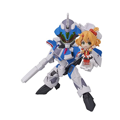 Vf-31j Siegfried with Freyja wion fig 10cm Macross Tiny Session von TAMASHII NATIONS