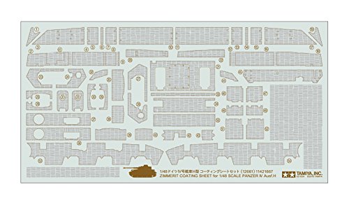 Dickie - Tamiya 300012661 - Plastikmodellbau 1:48 Zimmerit Dekor Panzer IV AUSF H von TAMIYA