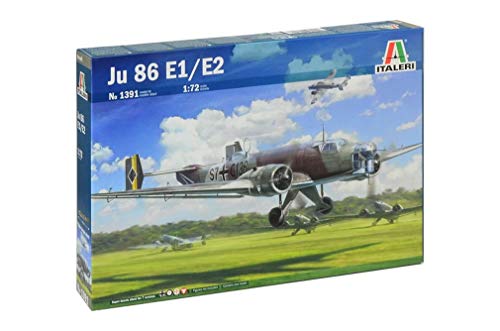 ITALERI 1391S - 1:72 JU-86 E-1/E-2 , Modellbau, Bausatz, Standmodellbau, Basteln, Hobby, Kleben, Plastikbausatz, detailgetreu, Unlackiert von Italeri