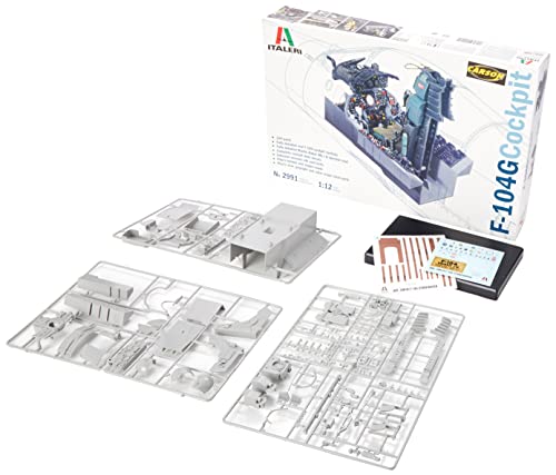 Italeri IT2991 2991S 0.05 F-104G Cockpit, originalgetreue Nachbildung, Modellbau, Basteln, Hobby, Kleben, Plastikbausatz, Zusammenbauen von Italeri