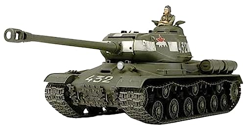 TAMIYA - 1:48 Russische Heavy Tank JS-2 Model 1944 ChKz, Panzer - Plastikbausatz - Modellbau - originalgetreue Nachbildung - detaillierter Bausatz - Basteln - Hobby - Zusammenbauen, Grün von TAMIYA