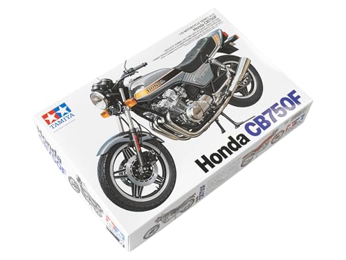 Tamiya 14006 1:12 Honda CB 750F - originalgetreue Nachbildung, Plastik Bausatz, Basteln, Modellbausatz, Zusammenbauen, unlackiert, Mehrfarbig von TAMIYA